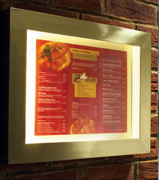 Menu Display Cases